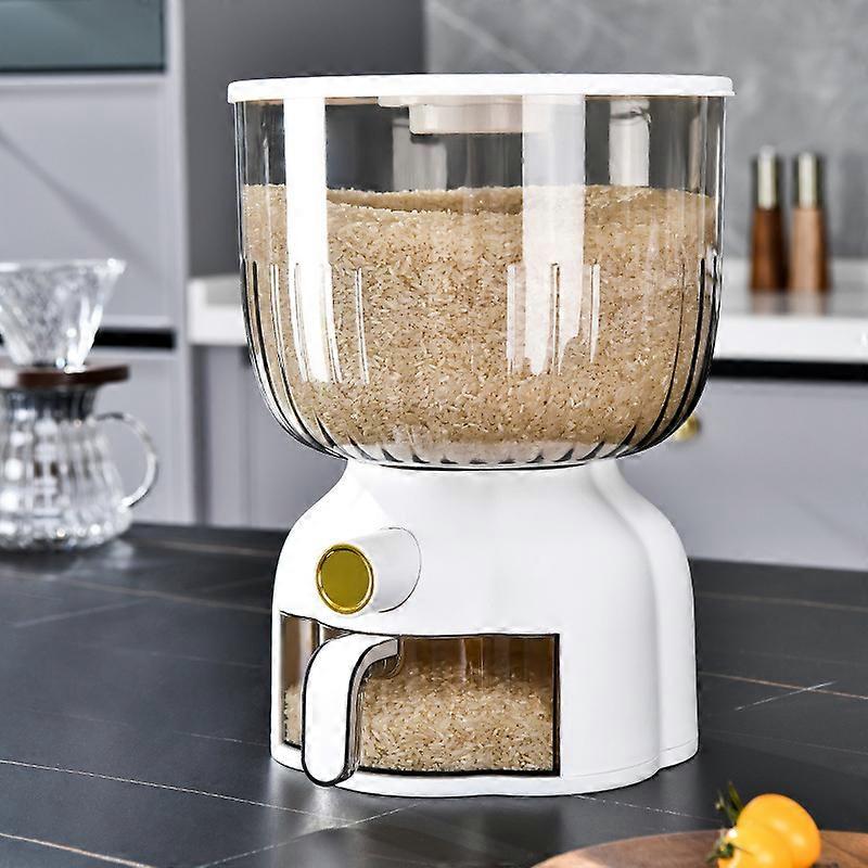 Airtight Food Storage Container - Large Capacity, Moisture & Insect-Proof, with Easy Dispense for Rice, Grains, & Pet Food