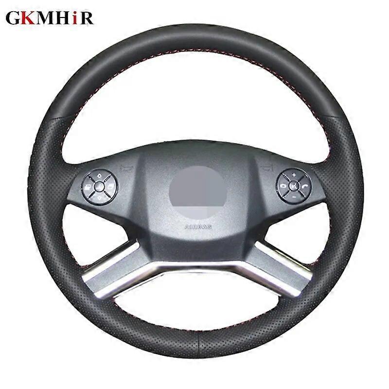 GKMHiR Artificial Leather Black Car Steering Wheel Cover for Mercedes Benz R320 R400 R350 GL450 ML350