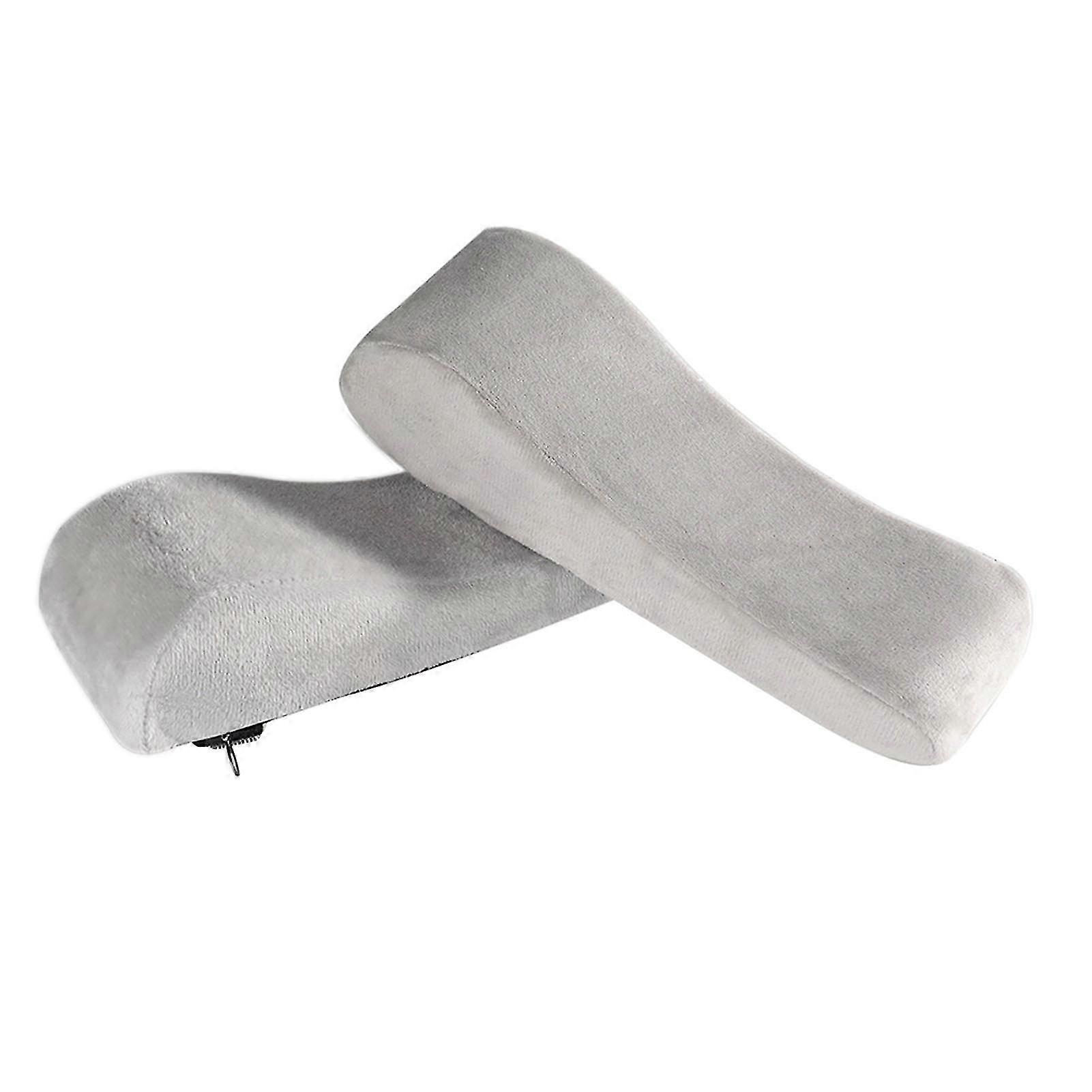 1pair Ergonomic Pressure Relief Armrest Pad Soft Elbow Pillow Office Memory Foam
