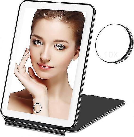 Makeup Mirror With 10x Magnifying Mirror Vanity Mirror With 80 Led Lights Portable Cosmetic Mirror