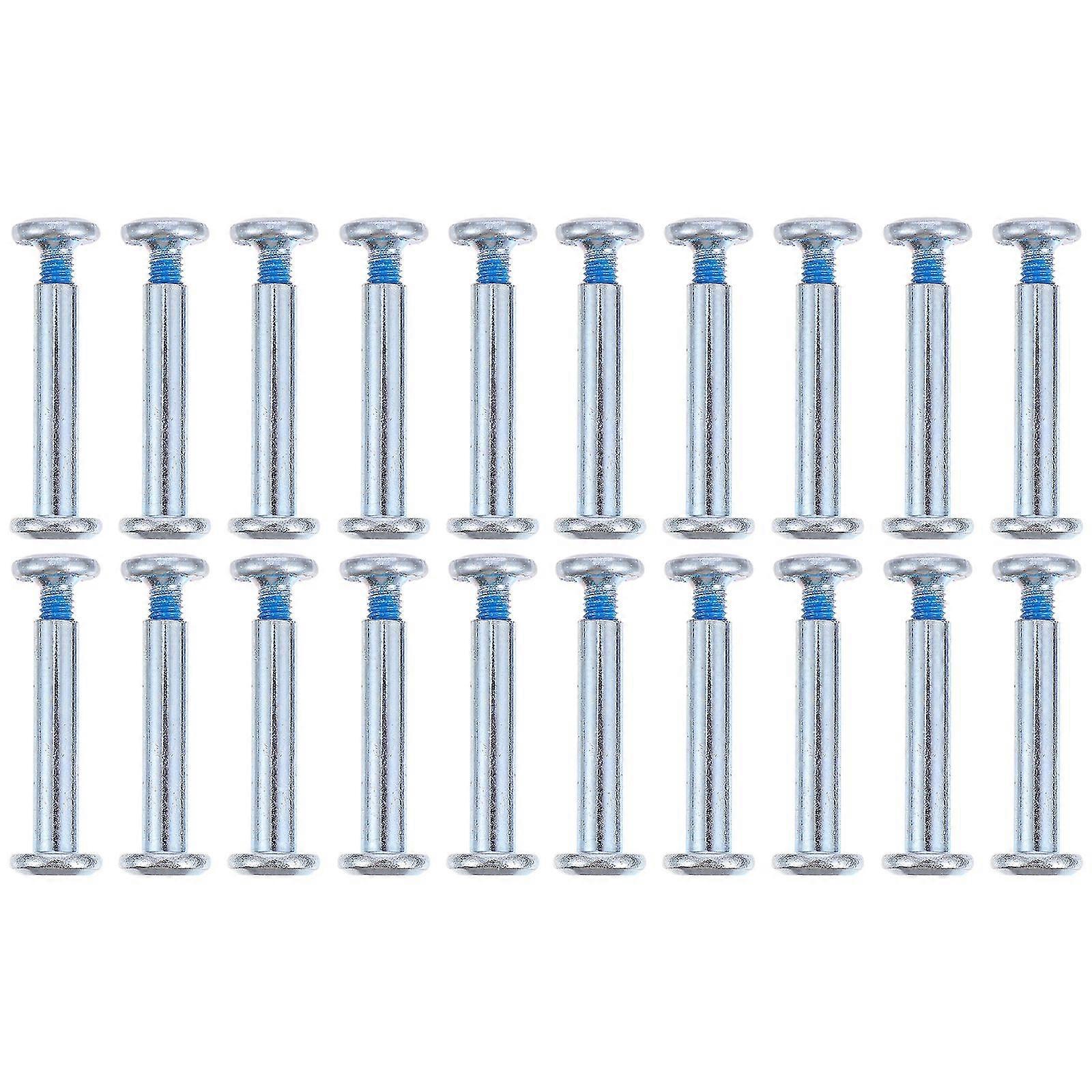 20pcs Inline Skate Screws Skating Wheel Screws Hexagonal Socket Screws-FCY