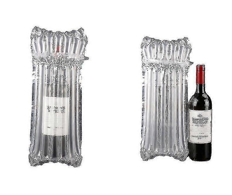 10pcs Wine Bottle Protector Reusable Travel Inflatable Air Column Cushion Bag For Buffer Packing And Safe Shipping Jinyu