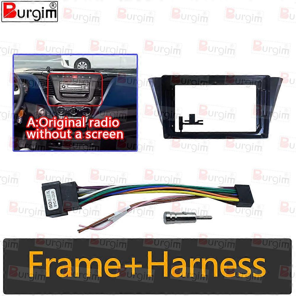 Car Radio Fascias Frame For Iveco Daily 2014-2022 9 inch 2DIN Stereo Panel Wiring Harness Power Cable Adapter Canbus Decoder