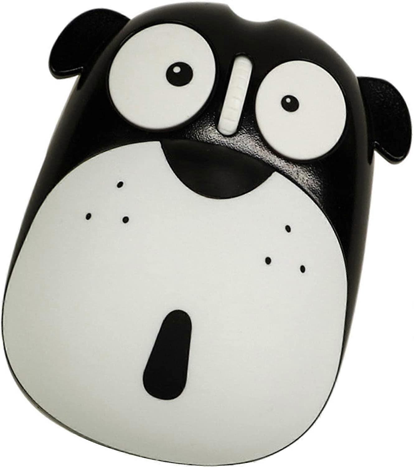 2.4G Dog Shaped Wireless Mouse with Nano USB Receiver Lightweight Animal 1200DPI Cartoon Wireless Mouse for Computer Laptop PC - Black