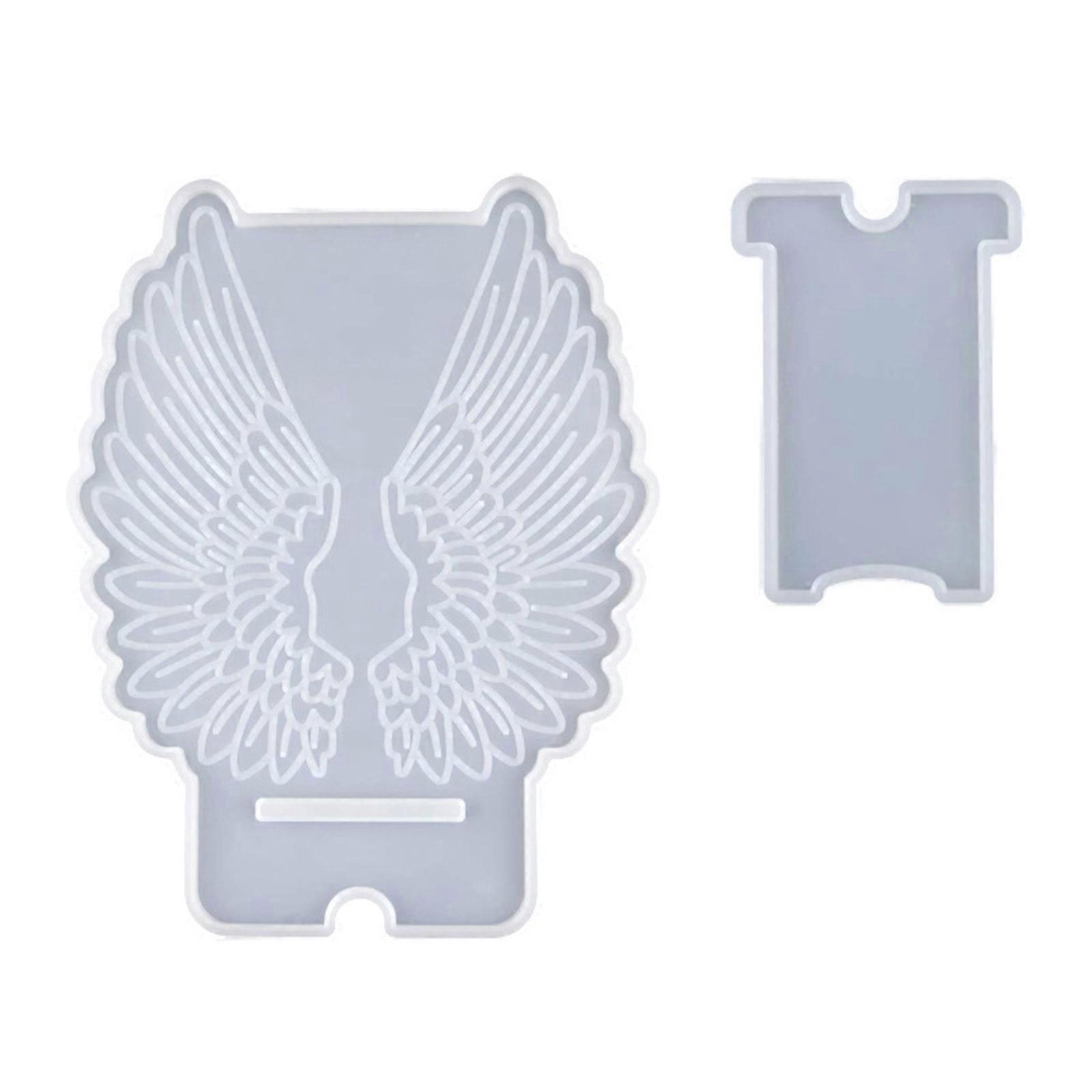 Unique Wing Shaped Mobile Phone Holder Silicone Epoxy Casting Molds for DIY