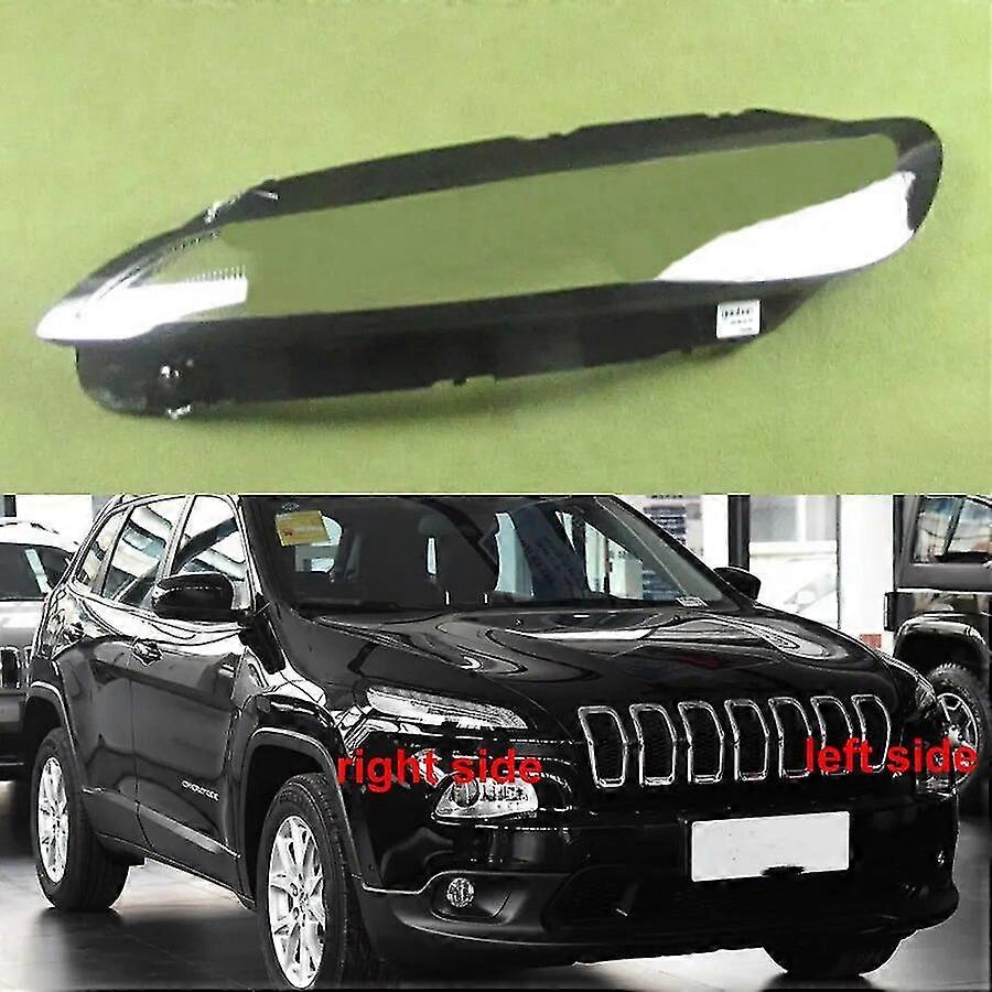 For Jeep Cherokee 2016 2017 2018 Car Accessories Daytime Running Lamp Cover Headlamp Shell Transparent Mask Lampshade Plexiglass
