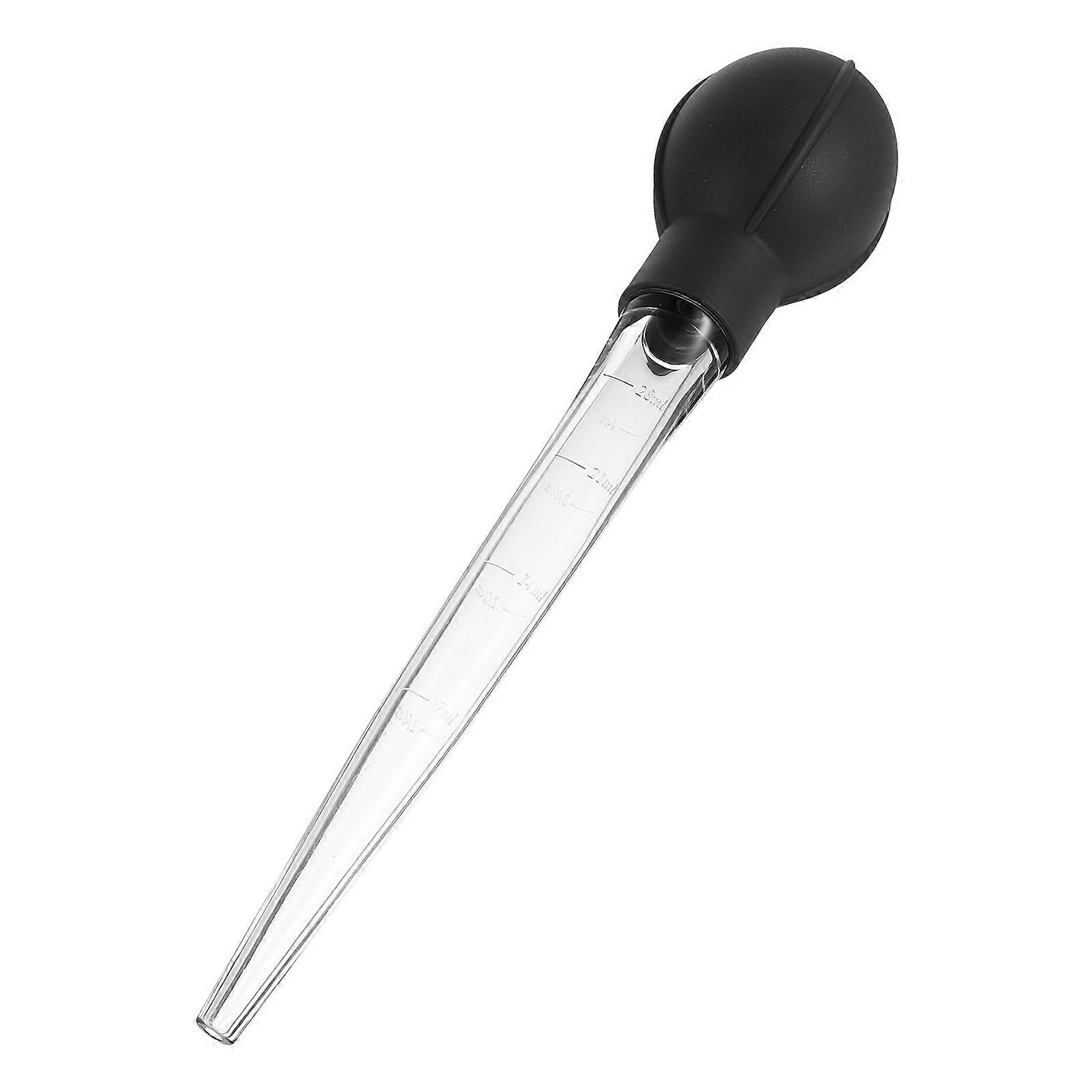 Large Pipette with Scale Plastic Dropper Measuring Tube Kitchen Baking Tool (Black Grey)