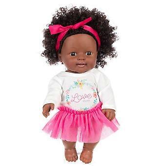 Reborn Baby Dolls Realistic 12 Inch Black Baby Dolls With Clothes A,frican Realistic Baby Washable Kids Girls