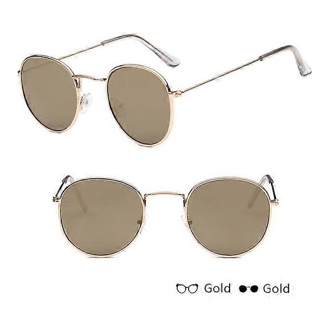 LeonLion 2023 Classic Small Frame Pyöreät aurinkolasit Naiset/Miehet Brändi Suunnittelija Alloy Mirror Aurinkolasit Vintage Modis Oculos De Sol