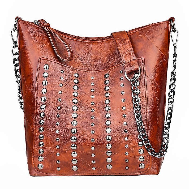 Ρετρό πριτσίνια τσάντα ώμου αλυσίδα Crossbody τσάντες για τις γυναίκες πολυτελή δερμάτινη τσάντα Messenger Γυναικεία μεγάλη τσάντα Lady Bolsas De Mujer