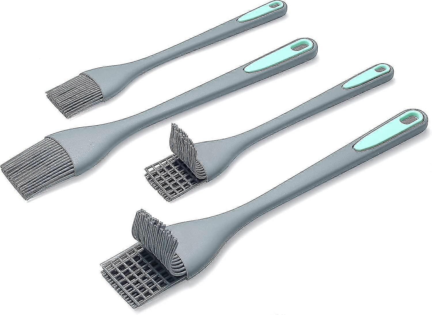 فرشاة سيليكون ، مجموعة من 4 فرشاة معجنات سيليكون ، تفضل الطهي المتوافق