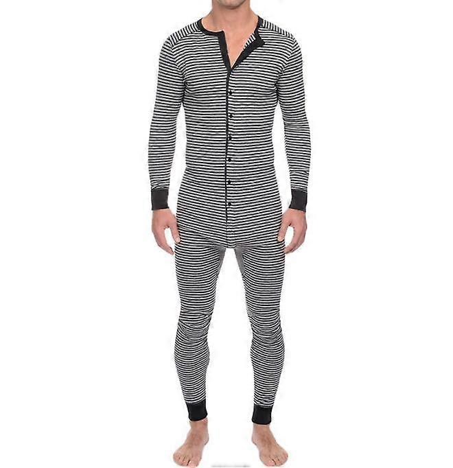 Combinaison de pyjama dénudée confortable à manches longues pour hommes