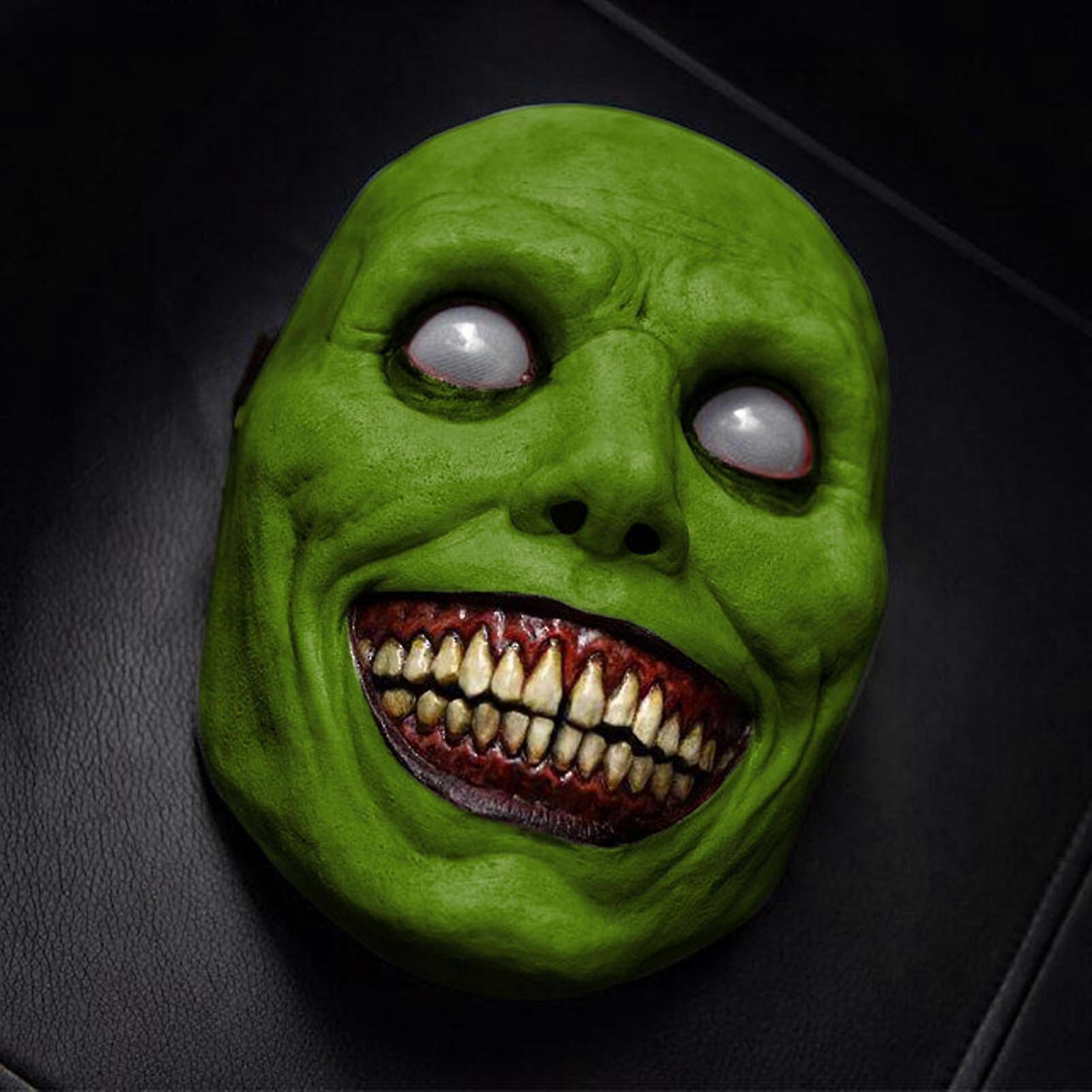 Espeluznante máscara de Halloween sonriente Demonios Horror Máscaras faciales El mal Cosplay Props Headwear Dress Up Party Clothing Accesorios Regalos