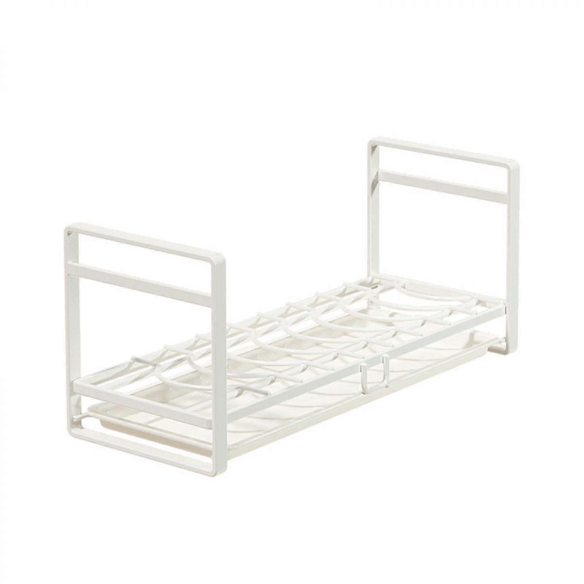 Dish Rack Drain Rack Plate Rack Single Layer Dish Rack White
