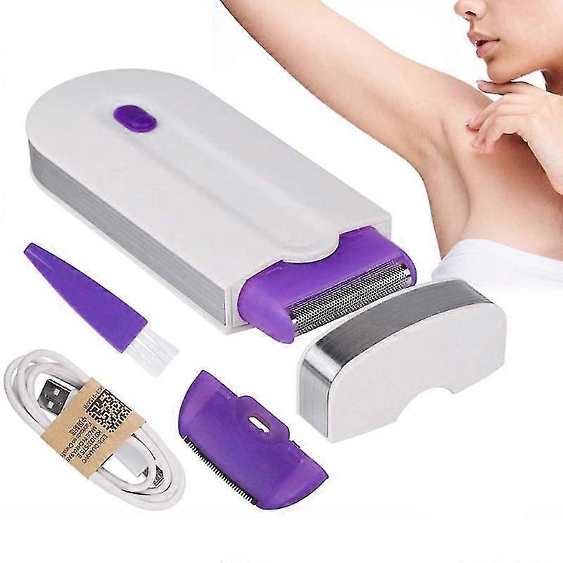 2 in 1 oplaadbare elektrische epilator vrouwen pijnloze ontharing epilator apparaat instant sensor licht scheerapparaat dropshipping
