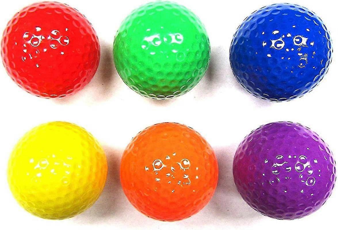 Mixed Colored Golf Ball, Driving Range Golf Balls,golf Practice Ball(six Color)