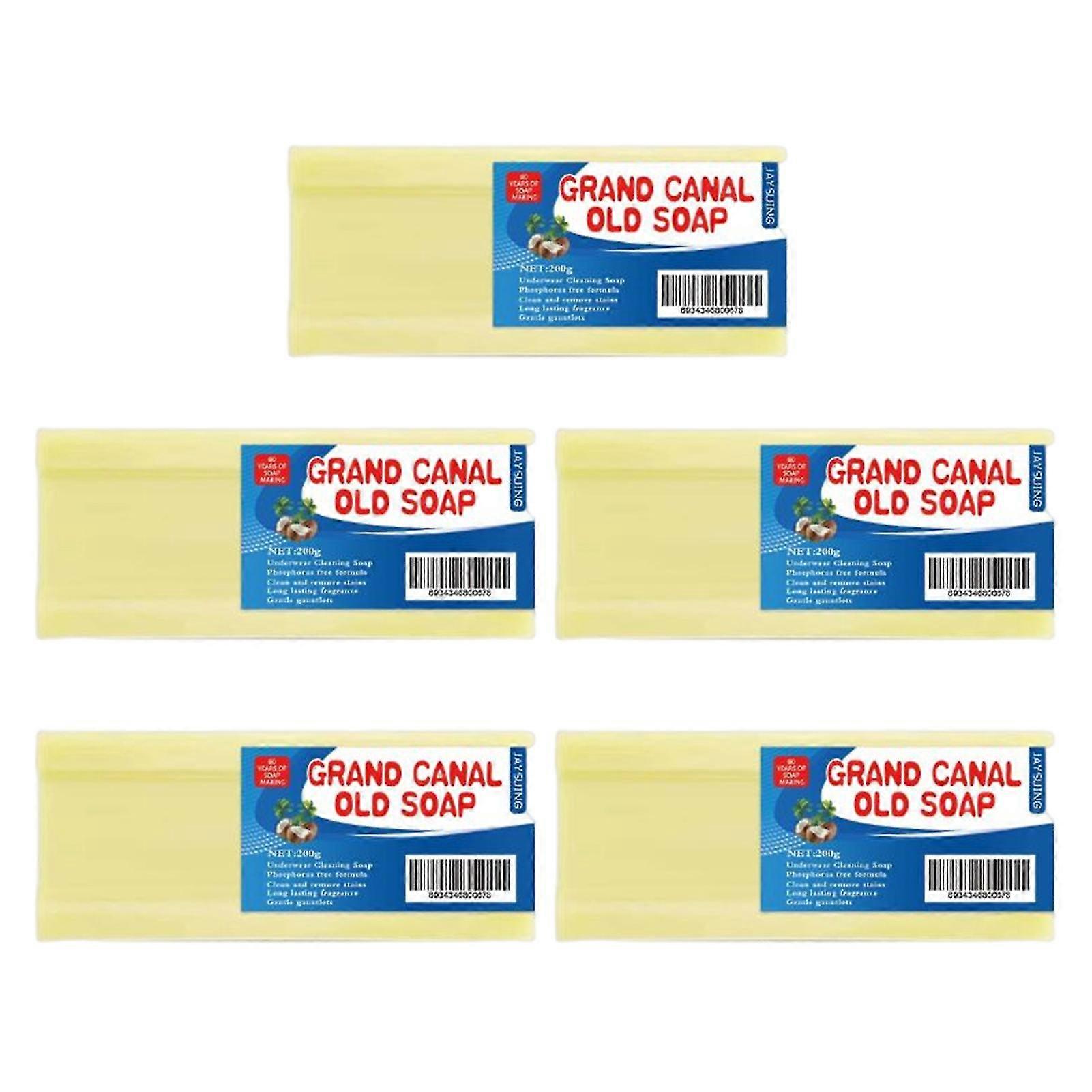 200g Grand Canal 天然姜黄皂深层清洁家用洗衣皂,用于家庭清洁用品