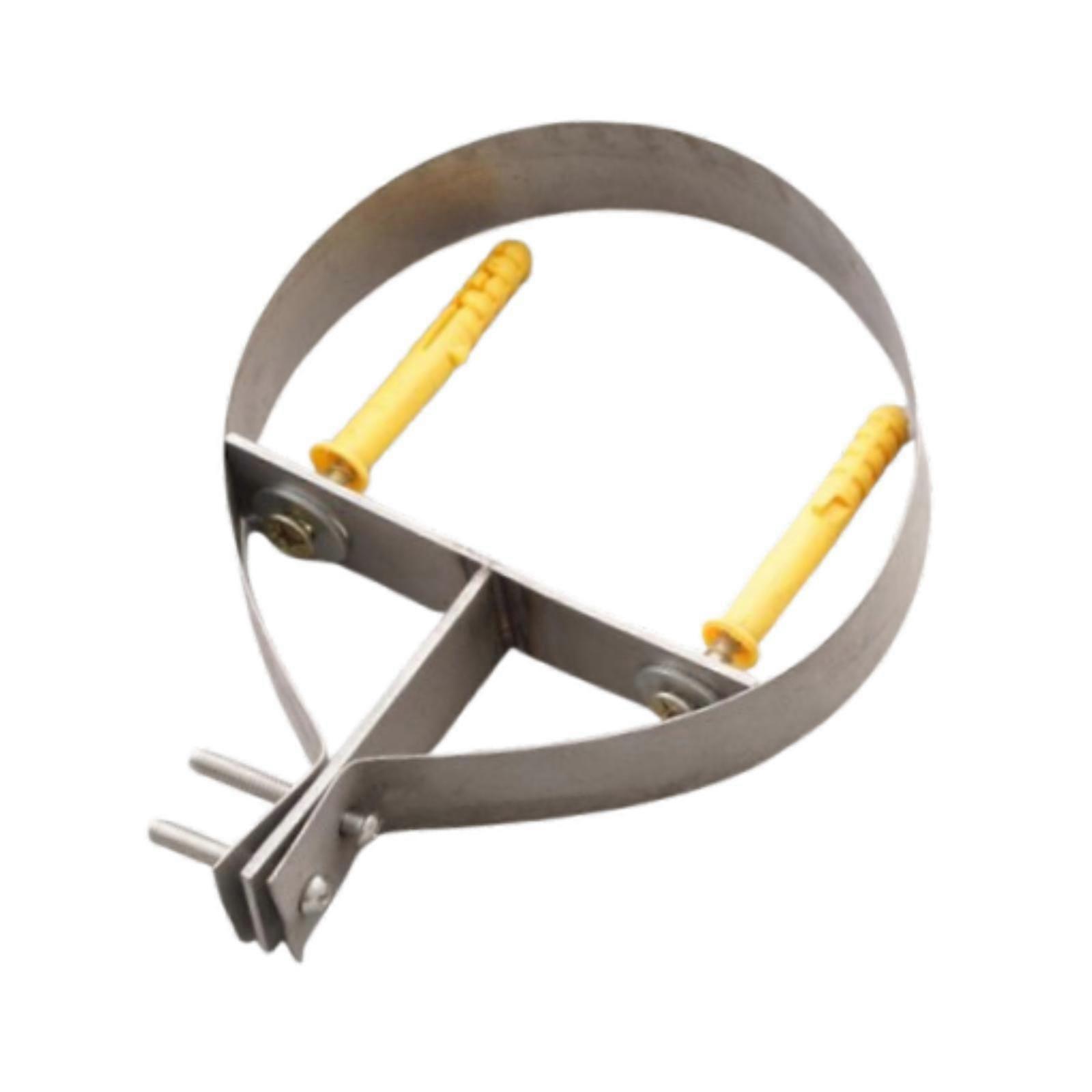 6" Chimney Pipe Bracket Fireplace Parts Adjustable Chimney Pipe Holder Silver