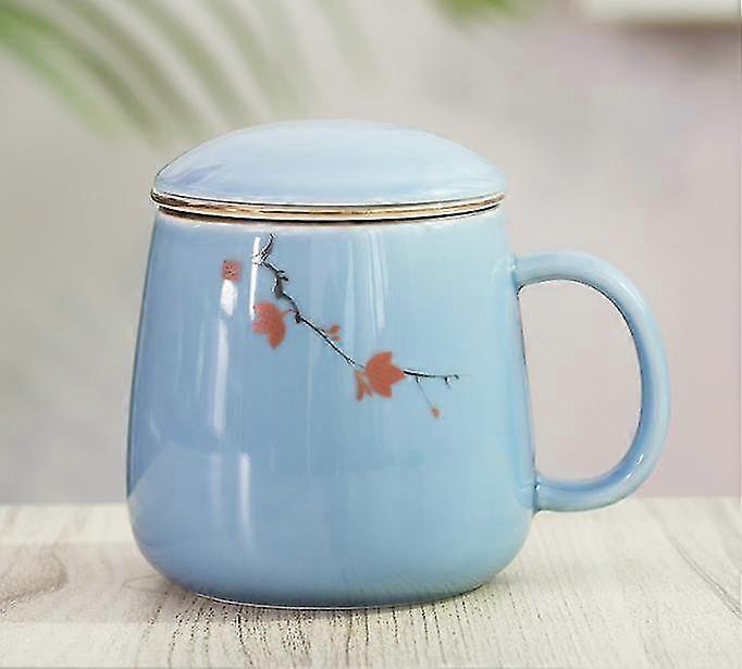 simple large capacity couple drinkware filter household ceramic