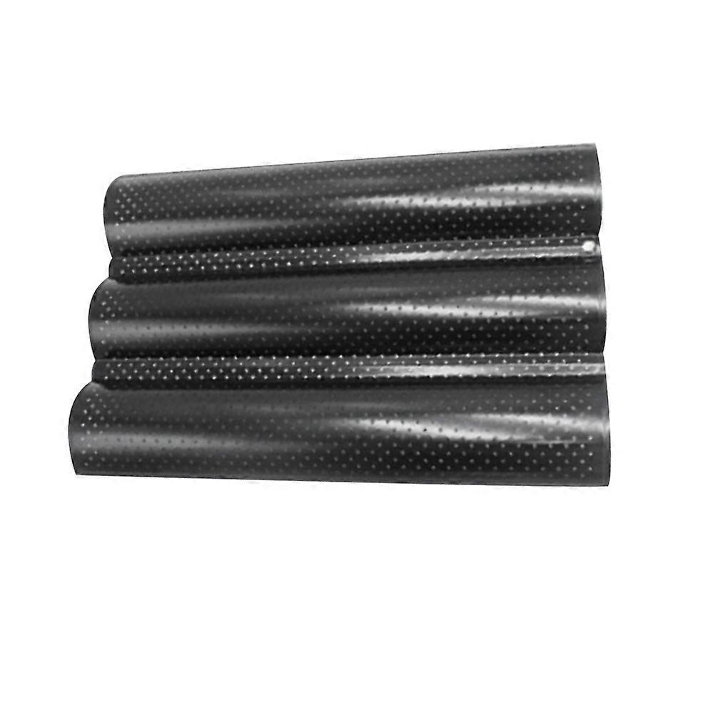 Baking Mould Wave Bread Stick Baking Tray Kitchen Baking Tool (Size M 3 Slots Black)
