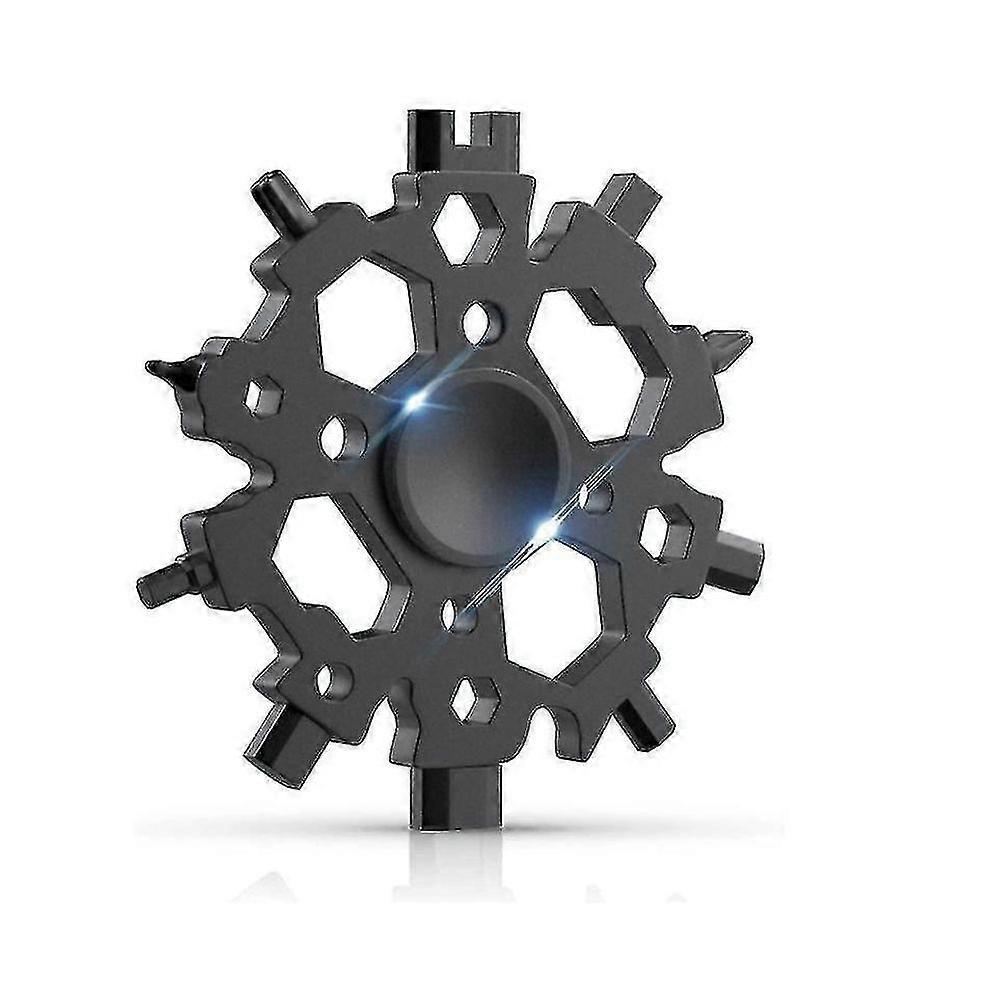 23 In 1 Multi Tool, Snowflake Man Gift Idea With Fidget Spinner Function, Men Gift Anti-stress Gadgets, Pocket Survival Gear For Travel, Camping, Adve