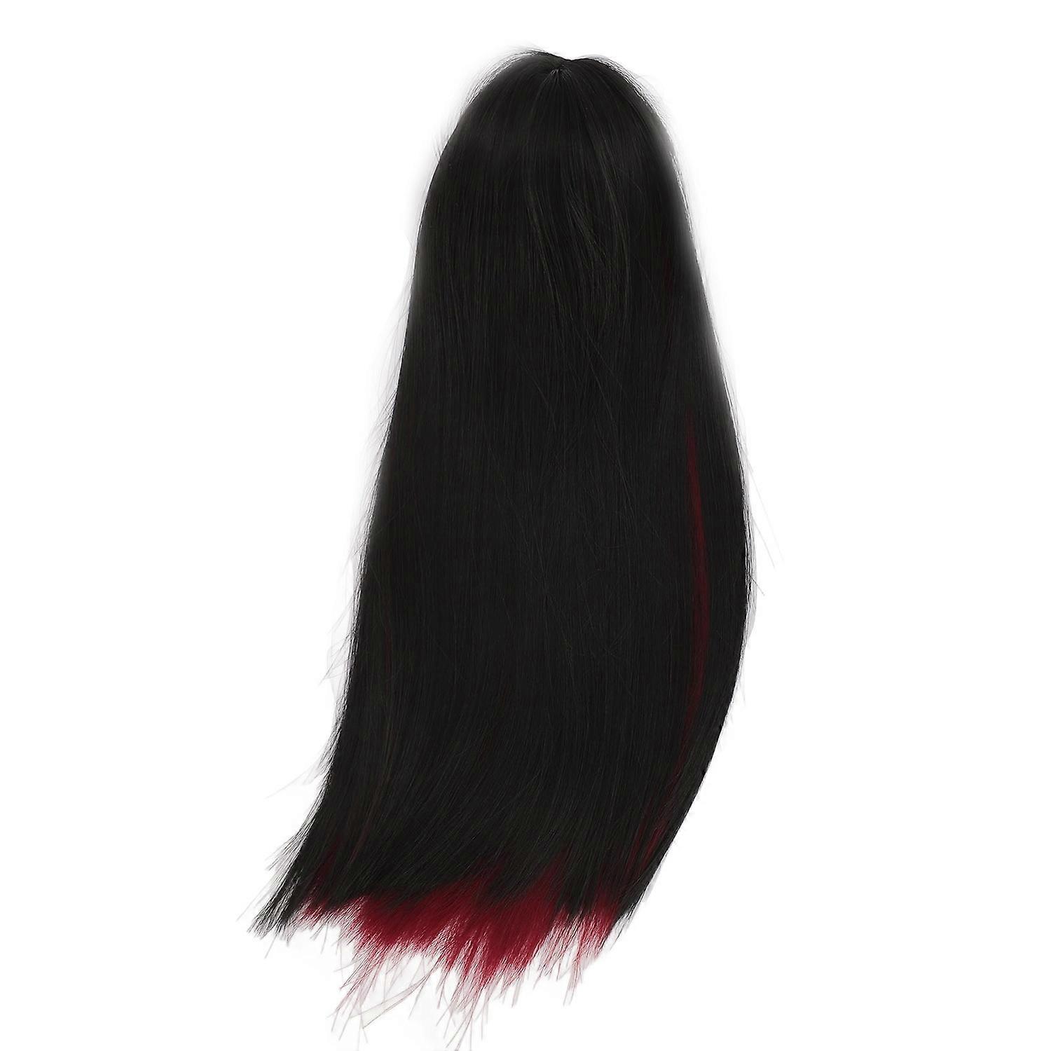 Doll Long Straight Wigs Dual Color Simulation Soft High Temperature Fiber 1/4 Ball Joint Doll Wigs w