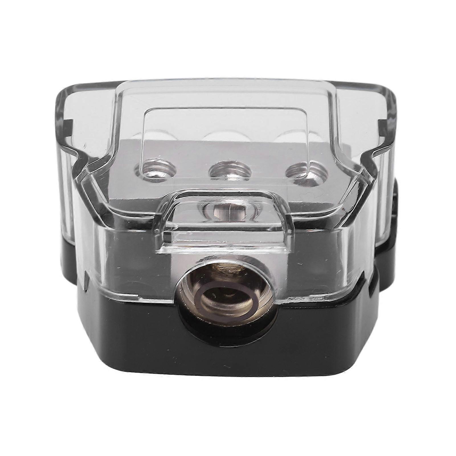 3 Way Power Distribution Block Ground Distributor o Splitter 0 Gauge in 4 Gauge Out Universal for Car