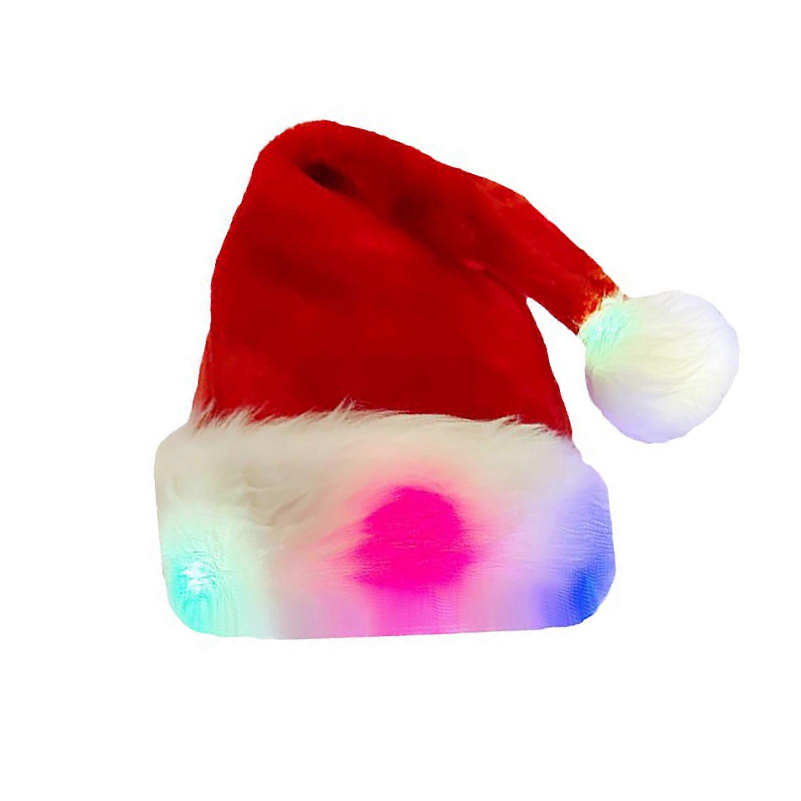 Lightweight LEDs Hat with Button Battery Nighttime Sports Christmas Hats Suitable for Night Runners