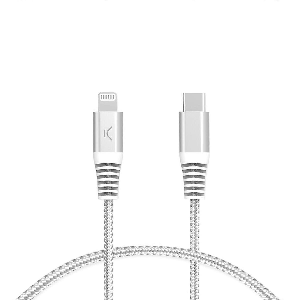 Καλώδιο USB-C σε Lightning KSIX Γκρι