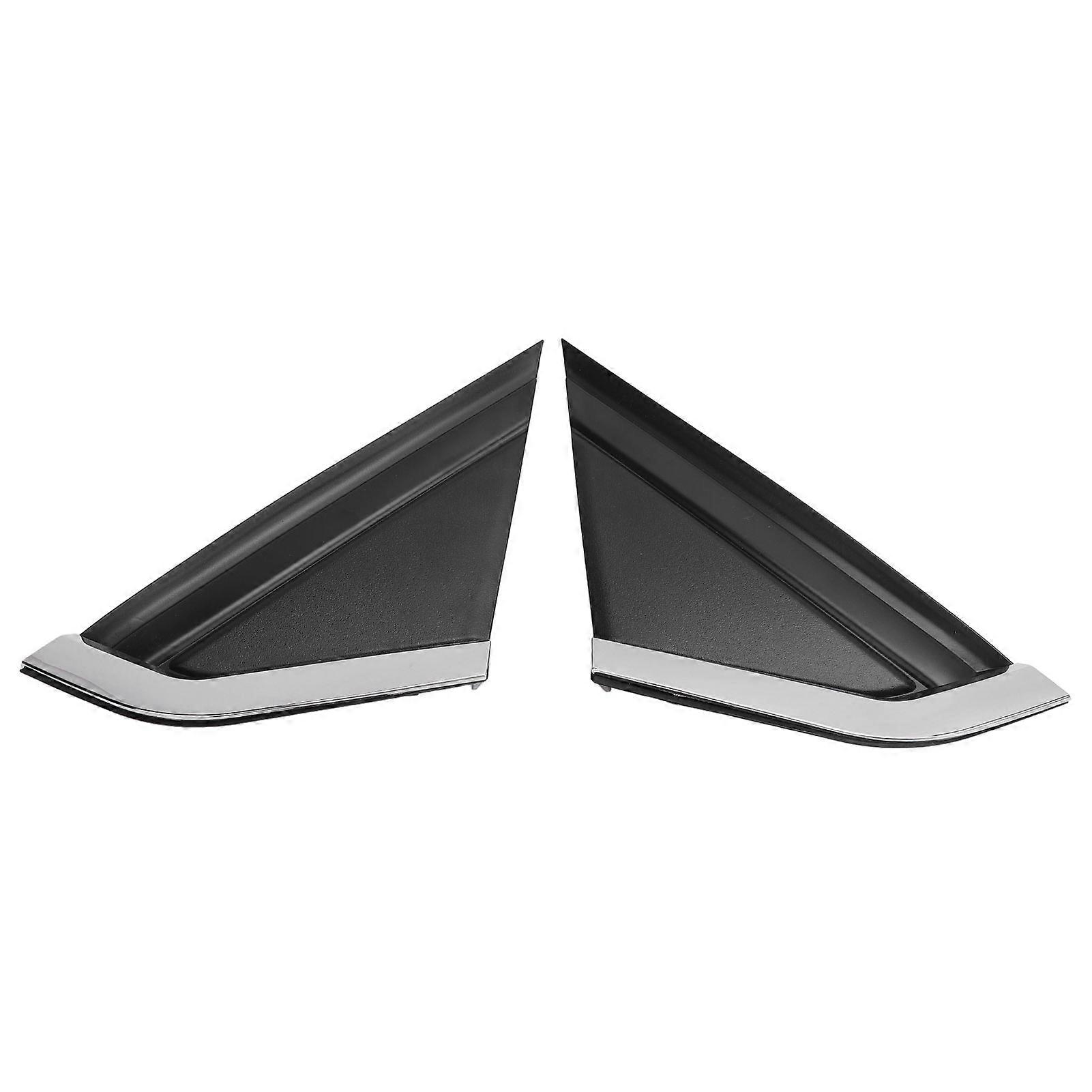 Rearview Mirror Triangle Plate Trim 9647011377, Replacement Mirror Corner Molding for Citroen C4 2004-2010, Plated Style