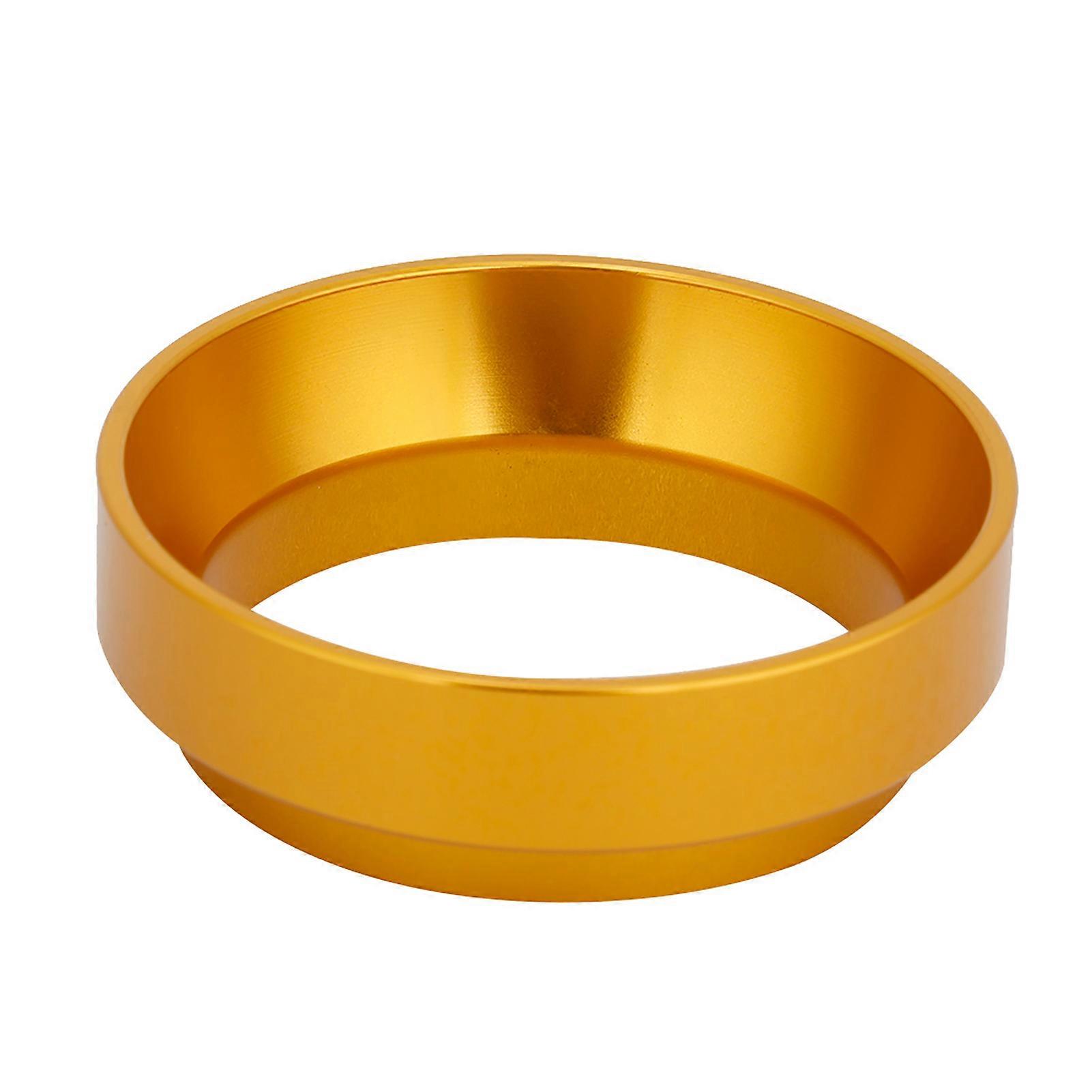 58mm Aluminum Universal Coffee Dosing Ring Funnel Replacement Coffee Maker Accessory (Gold)