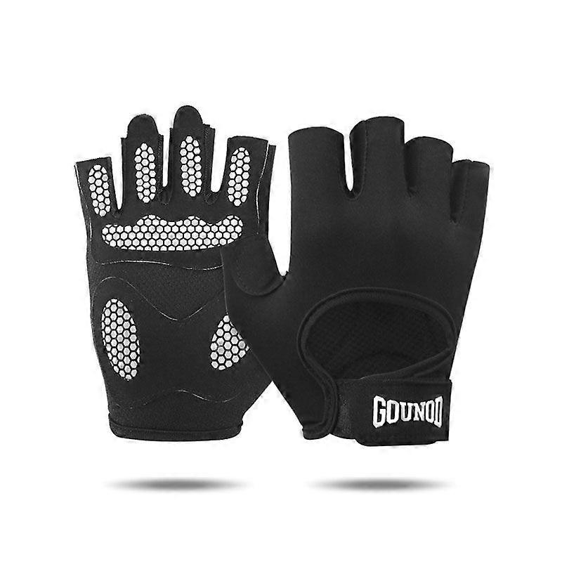 Women's Non-Slip Half Wristband Sports Gloves with Thick Palm Pads for Fitness Equipment and Exercise with Horizontal Bars and Dumbbells