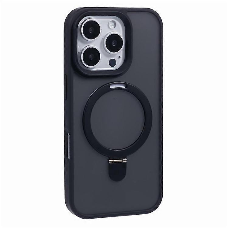 Compatible For iPhone 16 Pro Magnetic Case Kickstand TPU+PC Phone Cover