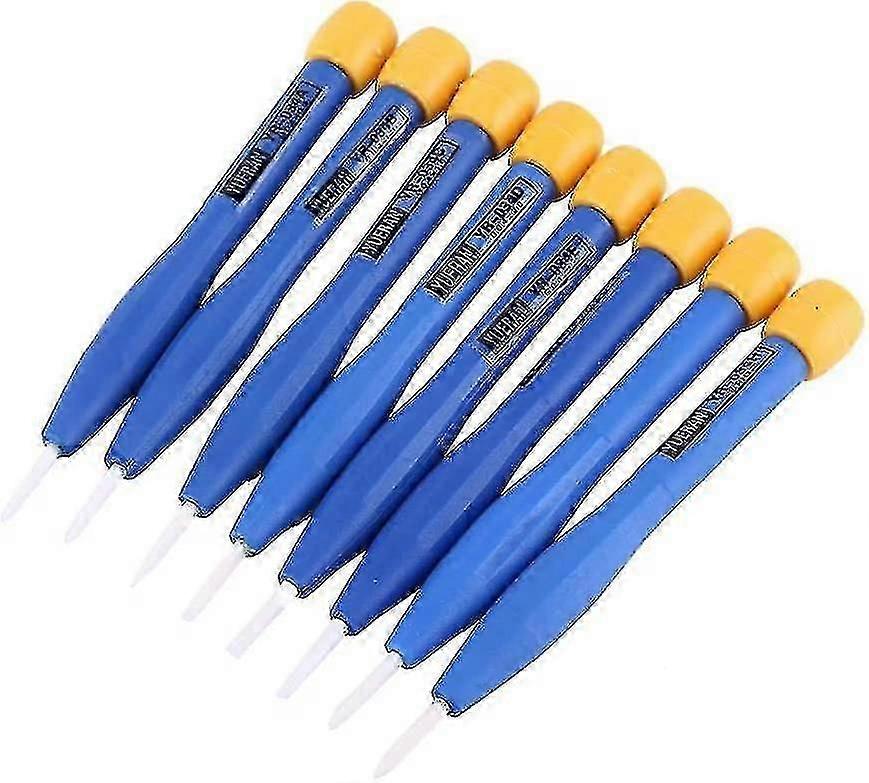 unique 8pcs Adjust Frequency Screwdriver, Anti-static Plastic Ceramic Screwdriver For High Frequency Circuit Tuning,blue