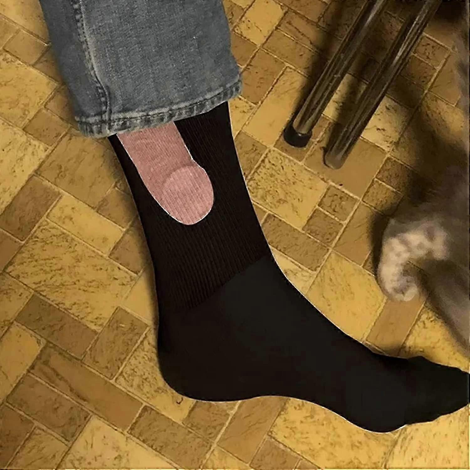 Novelty Fun Patterned Casual Socks - 1 Pair Bag Cotton Men's and Women's Show-Off Socks