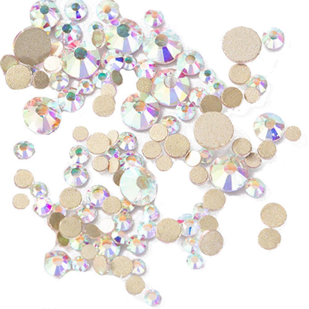 Great For Bedazzling, Flat Back Crystal Rhinestones In Crystal Color, Non Hotfix Loose Gemstones, Assorted Sizes, Ideal For Adding Brilliance To Your