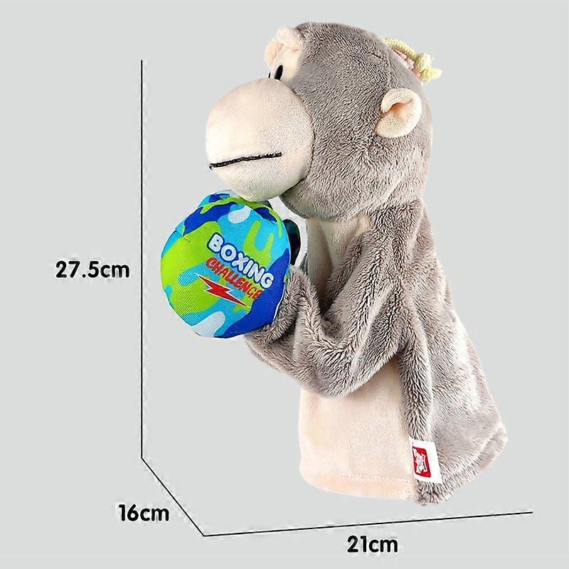 Animal Boxing Hand Puppet Toy, Monkey /Shark Shaped Plushie Boxing Hand Puppets,50% Offer