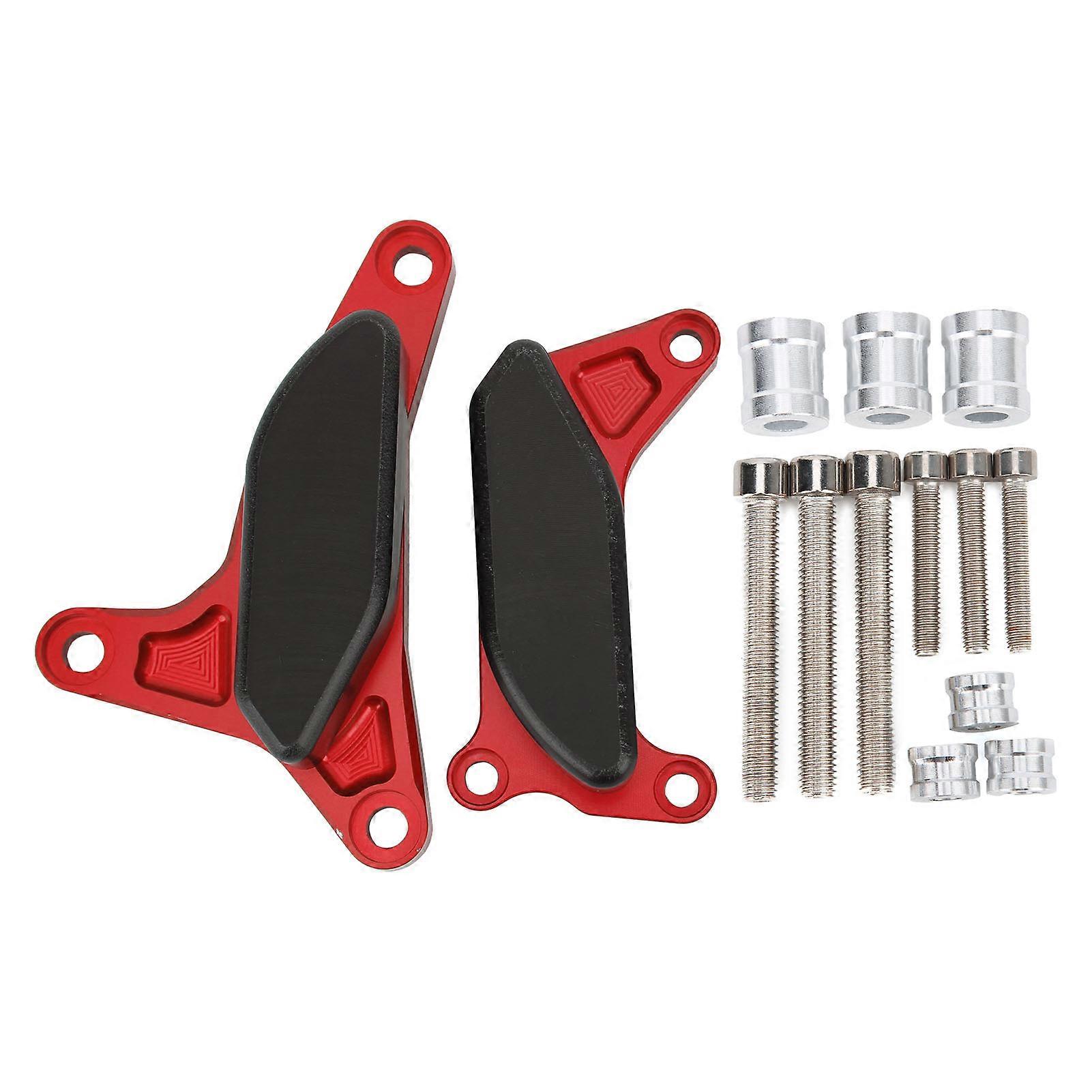 Motorcycle Engine Protection Frame Red Aluminium Crash Pads Durable Anti-Fall Design for Yamaha FZ1 FZ8 Fazer Easy Installation Set of
