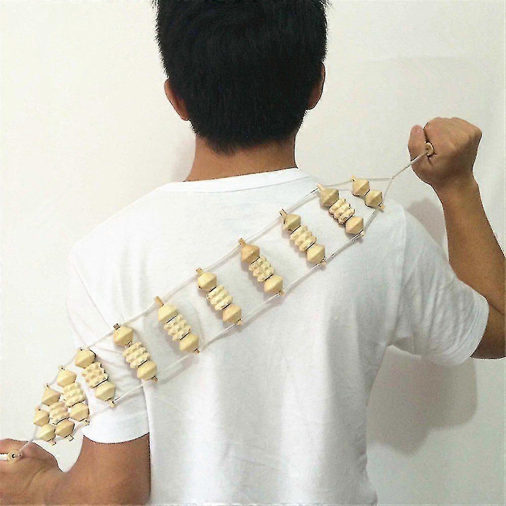 Massager Træ Back Roller, Terapi Massage Tool