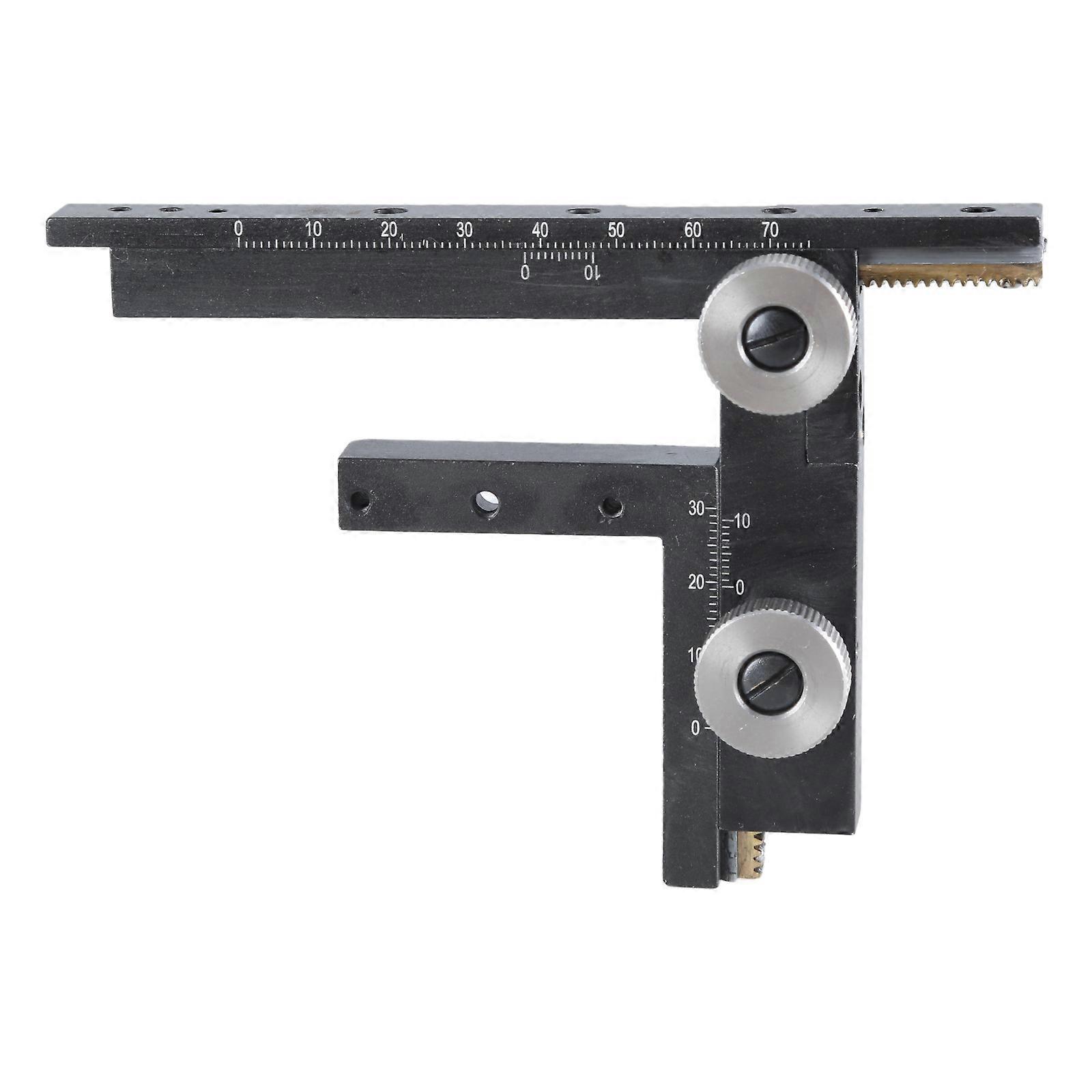 Microscope Movable Caliper, High-precisions Movable Ruler Mechanical Stage for Microscope to Move The Slices