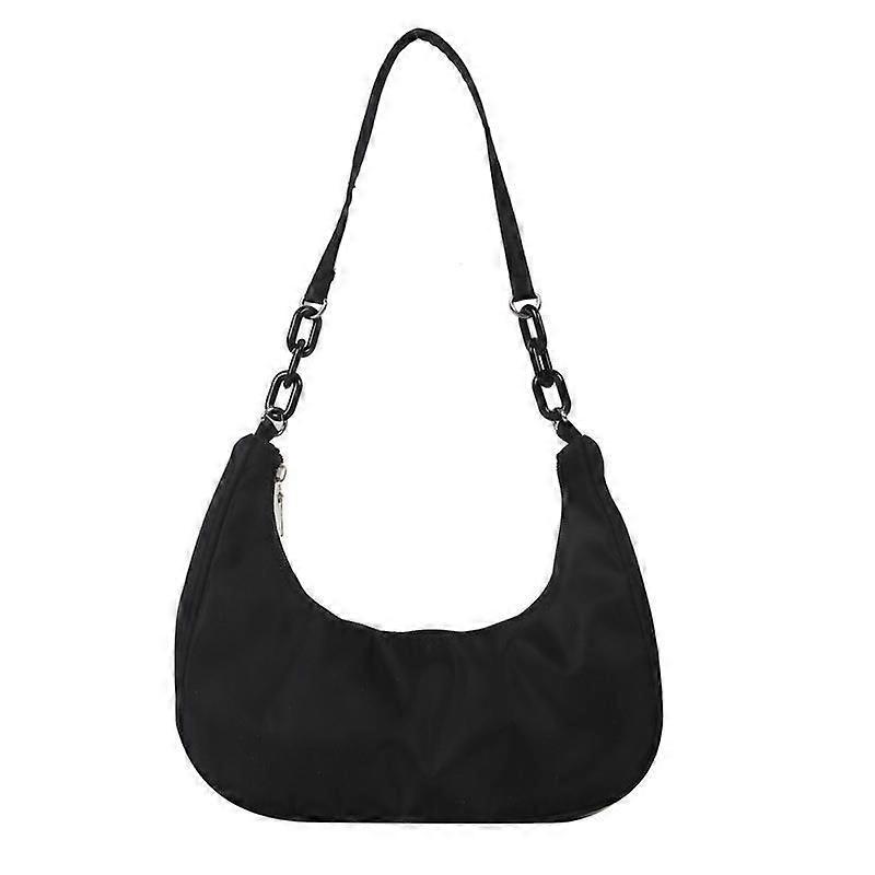 حقيبة كتف حقيبة يد نسائية ، حقيبة يد خمر ، حقيبة كتف نسائية 90s ، حقيبة قماش صغيرة حقائب يد أزياء للنساء أسود