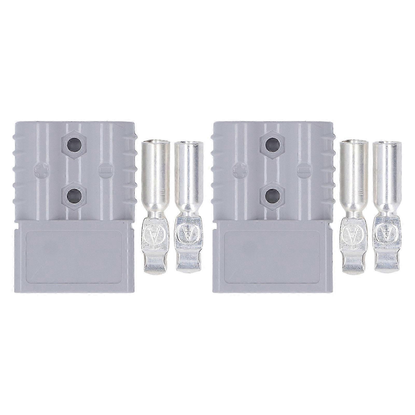 2Pcs Battery Quick Connector Disconnect Wire Harness Plug with Terminal 120A 600V