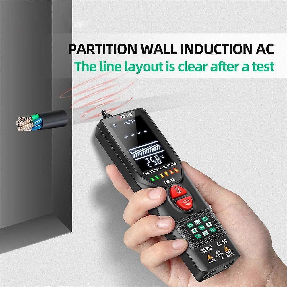 ANENG AN998 Automatic Digital Professional Multimeter 6000 Counts Electric Auto Ranging AC/DC Voltmeter Temp Ohm Hz Tester Tool_Special Gift