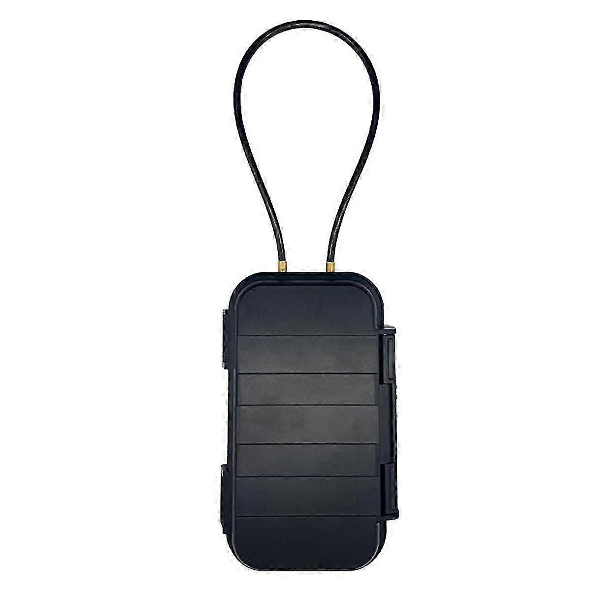 Portable Storage Box Beach Safe 4-Digit Combination Lock with Steel Wire Anti-Theft Beach Box Outdo JP