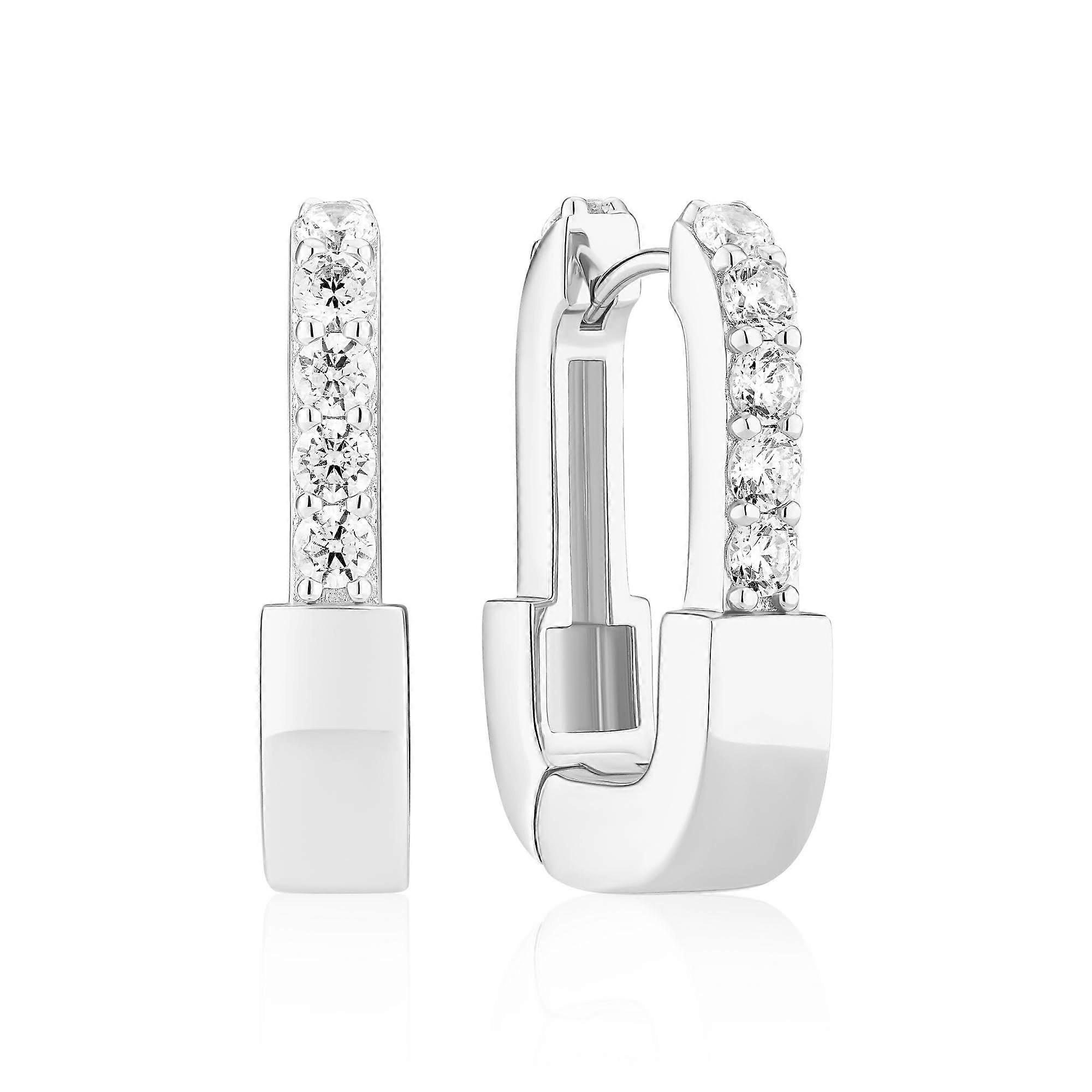 Sterling Silver Maratea Earrings SJ-E2453-CZ
