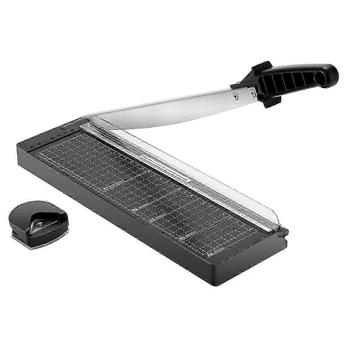 Guillotine Paper Cutter Heavy Duty A3 to B7 Sizes, 10-Sheet Capacity Paper Trimmer for Crafting