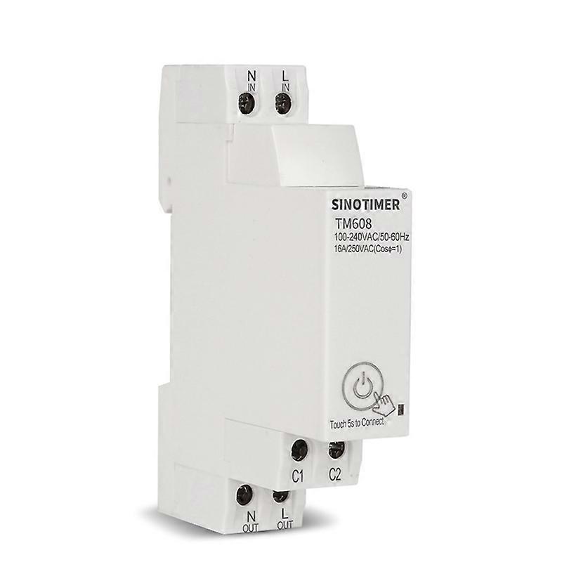 SINOTIMER TM608 Smart WiFi Single-Phase Energy Meter Household Multifunction Rail Energy Meter 16A 1