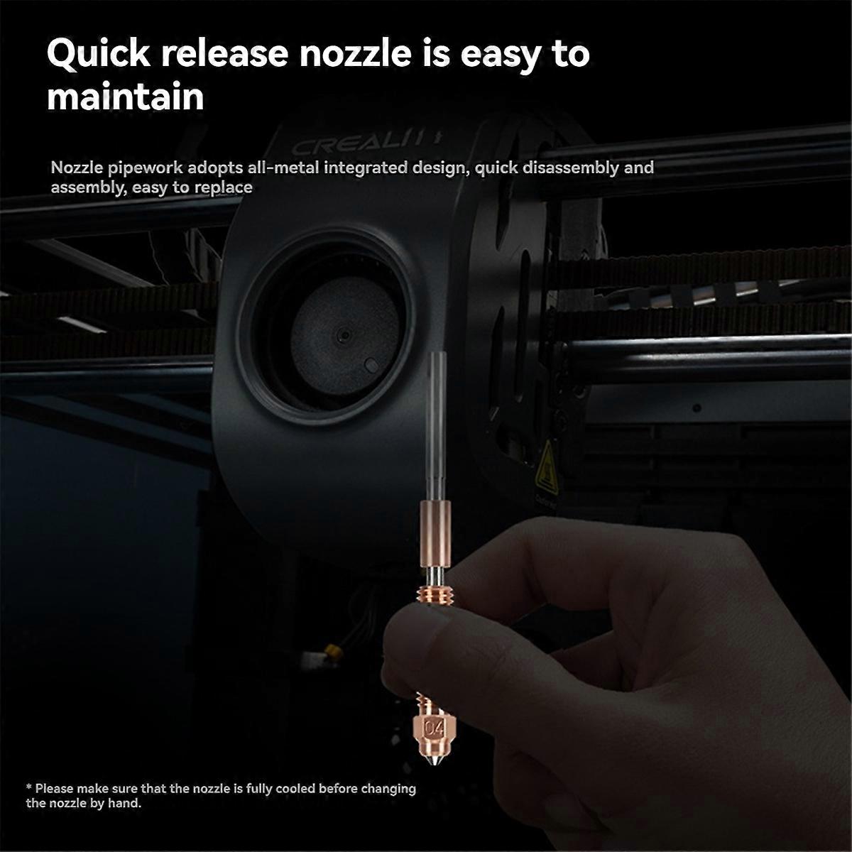 For K1C/K1 Max/ V3 Nozzle High Flow Bimetal Copper Titanium Nozzles Quick-Swap Nozzle