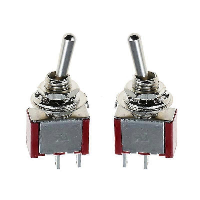 5 Pcs 12V 3A/6A on/Off Mini Miniature Toggle Switch Car Dash Dashboard SPST 2 Foot 2 Gear 6MM Toggle Switch
