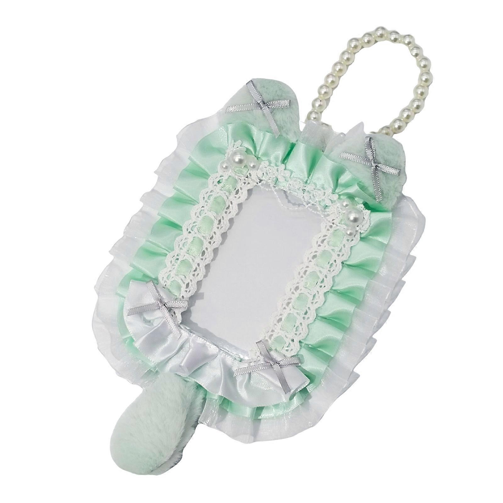 Γάτες Ουρά Photocard Holder Plush Cats Ears Photo Card Display Holder με Χάντρες Αλυσίδα για Γυναίκες Κορίτσι λάτρεις του Cosplay